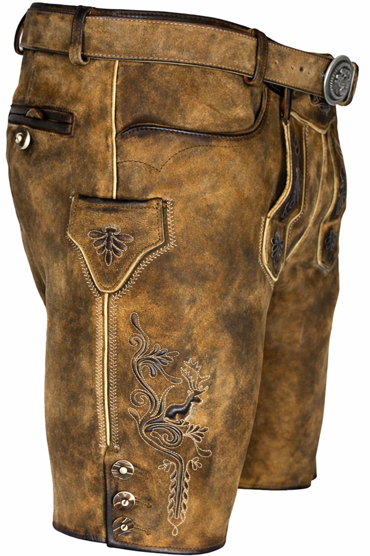 trachtenland-maddox-kurze-herren-lederhose-mandlach-mit-g-rtel-camel-braun image 4