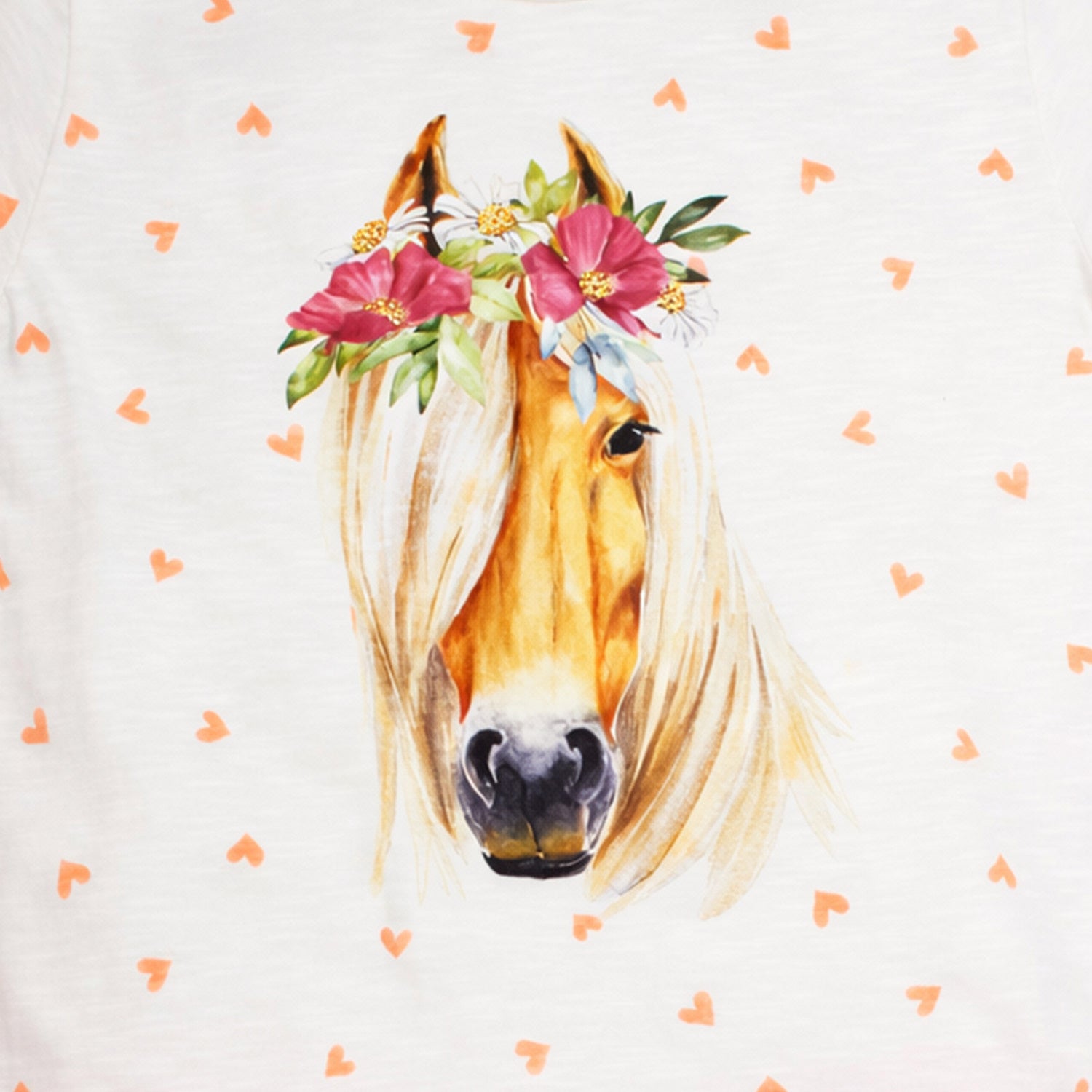 bondi-shorty-schlafanzug-pferde-motiv-36230-wei-apricot image 6