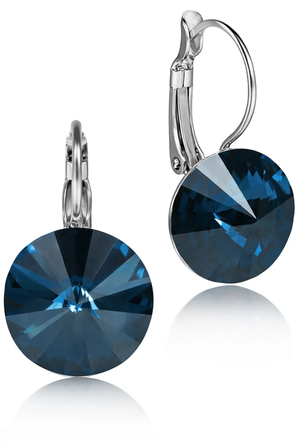 luisia-rivoli-ohrringe-mit-kristallen-von-swarovski-12-mm-denim-blue image 1