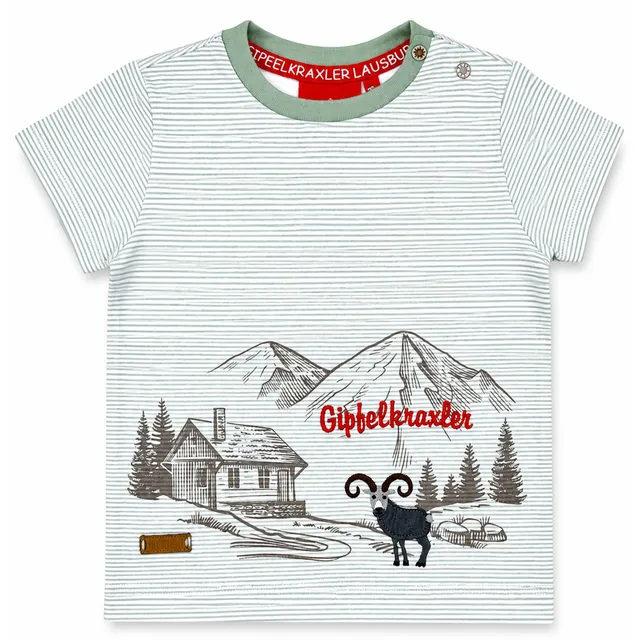 trachtenland-bondi-jungen-t-shirt-alpen-91718-gr-n-wei-gestreift image 1