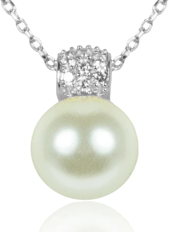 luisia-filigrane-damen-halskette-mit-perlen-anh-nger-925-silber-mit-zirkonia image 1
