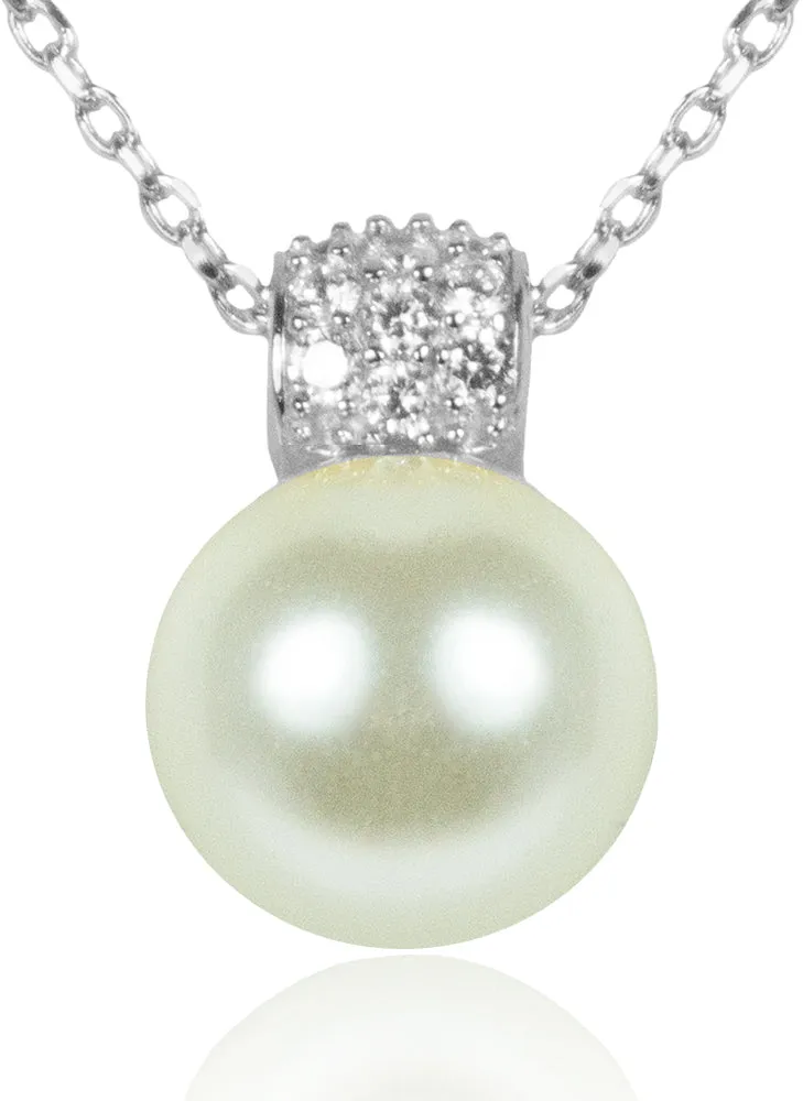 luisia-filigrane-damen-halskette-mit-perlen-anh-nger-925-silber-mit-zirkonia image 1