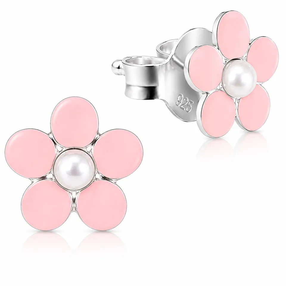 luisia-ohrstecker-blume-925-sterling-silber-rosa image 1