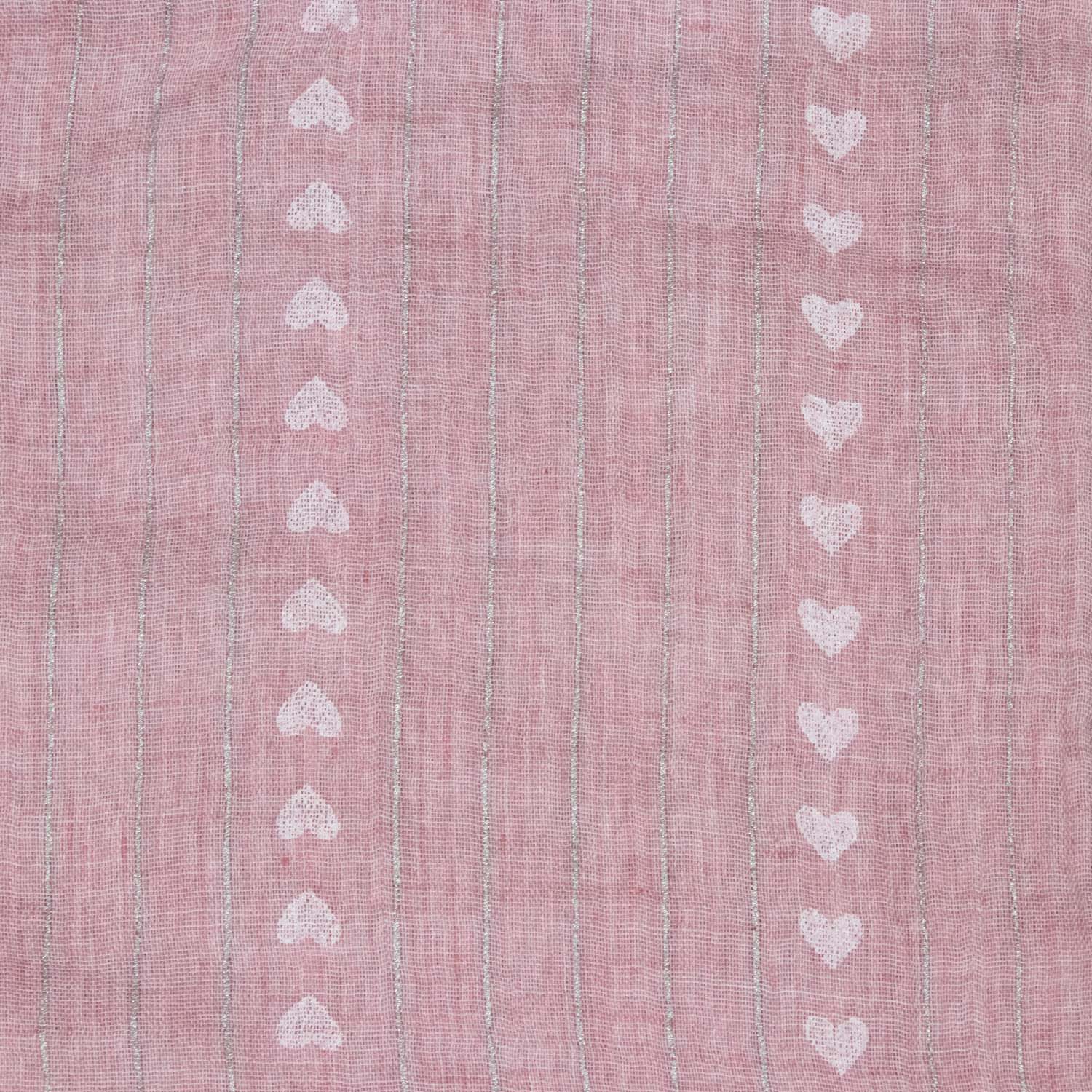 trachtenland-halstuch-schal-unifarben-herzen-glitzer-185x70-cm-rosa image 3