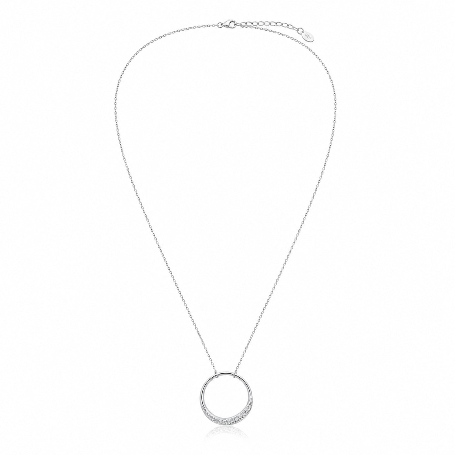 luisia-halskette-ring-mit-strass-anh-nger-edelstahl-50-cm image 4