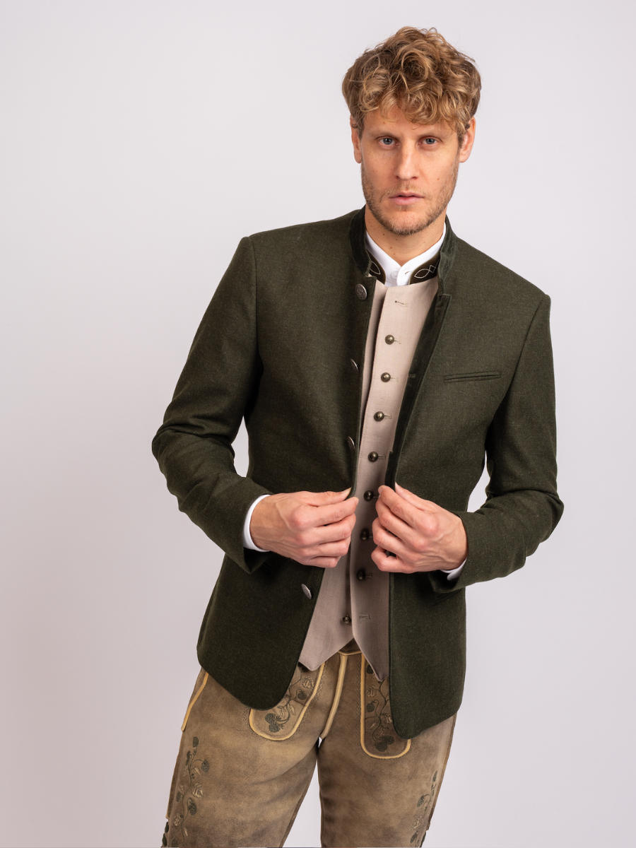 heimatgl-ck-weste-fridolin-herren-trachtenweste-beige-leinen-samtkragen image 4