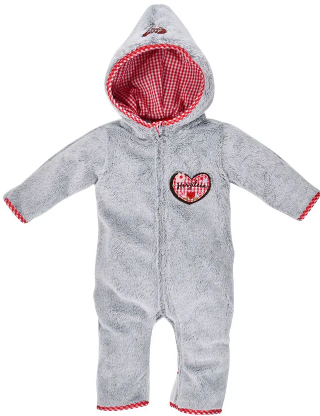 bondi-baby-fleece-overall-herzilein-86566-grau-rot-f-r-m-dchen image 1