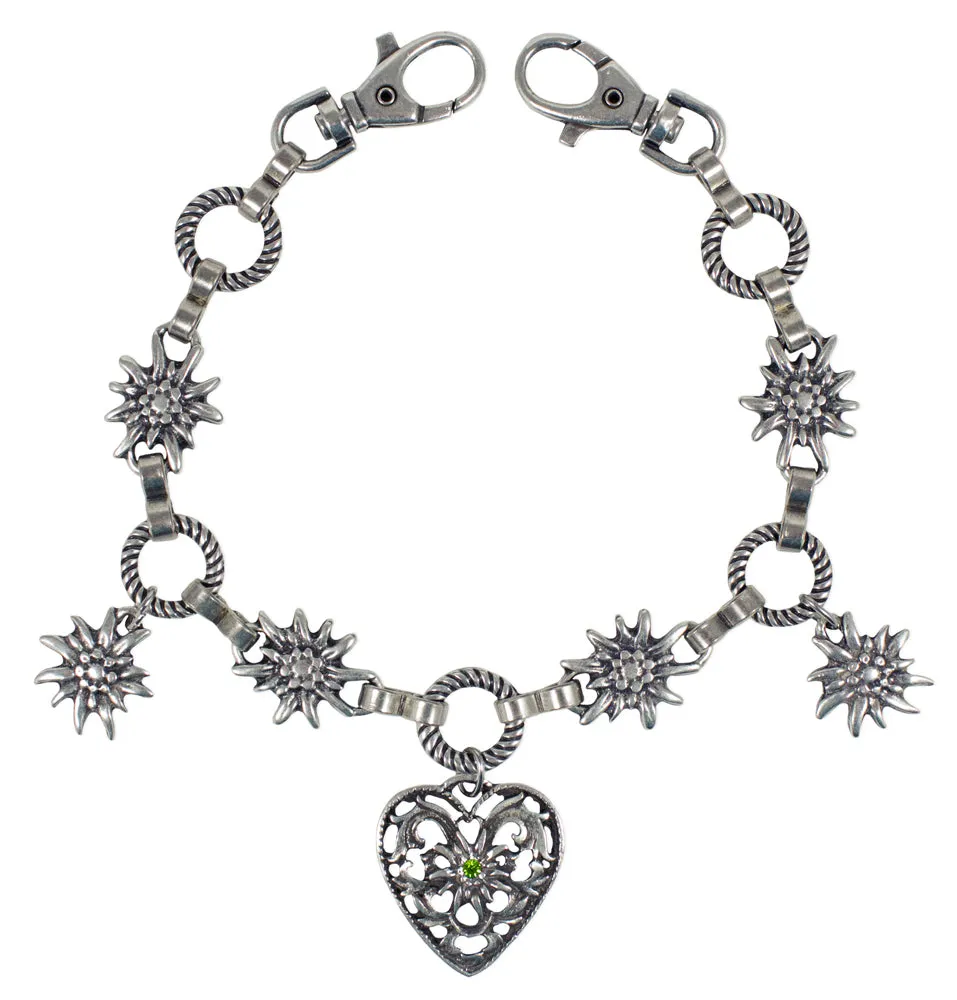 trachtenland-charivari-kette-herz-hellblau-silber-dirndlschmuck image 1