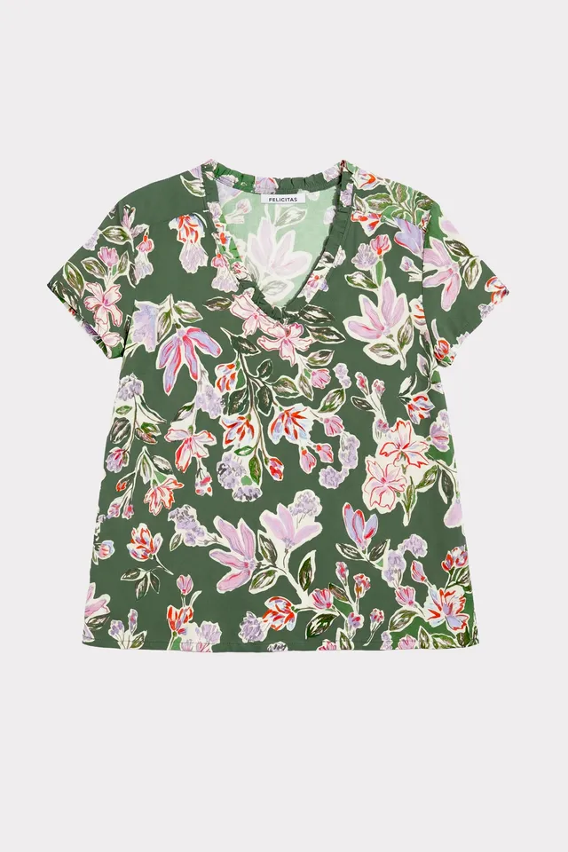 felicitas-bluse-bernadette-damen-kurzarmbluse-v-r-schen image 1