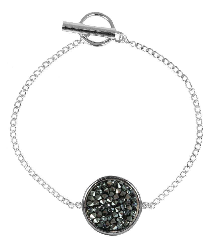 luisia-silbernes-damen-armband-mit-schwarzen-premium-kristallen image 1