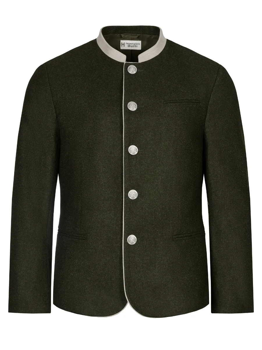 heimatgl-ck-janker-josef-oliv-beige-herren-janker image 1