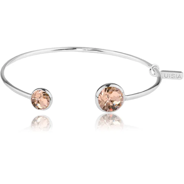 luisia-einreihiger-armreif-fjella-silber-light-peach image 1