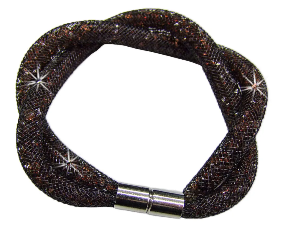 stardust-armband-zweireihig-gedreht-dunkelbraun image 1