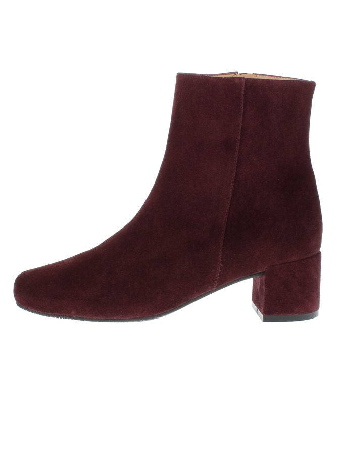 heimatgl-ck-stiefellette-lisa-damen-veloursleder-stiefelette-dunkelrot image 3