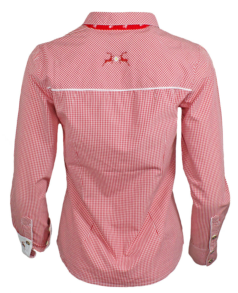 trachtenland-maddox-damen-langarm-trachtenbluse-innsbruck-rot-karo image 3