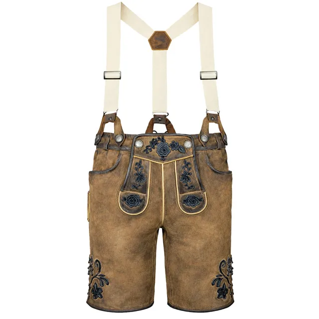 maddox-kurze-damen-lederhose-verena-mit-hosentr-gern-antik-eiche image 1