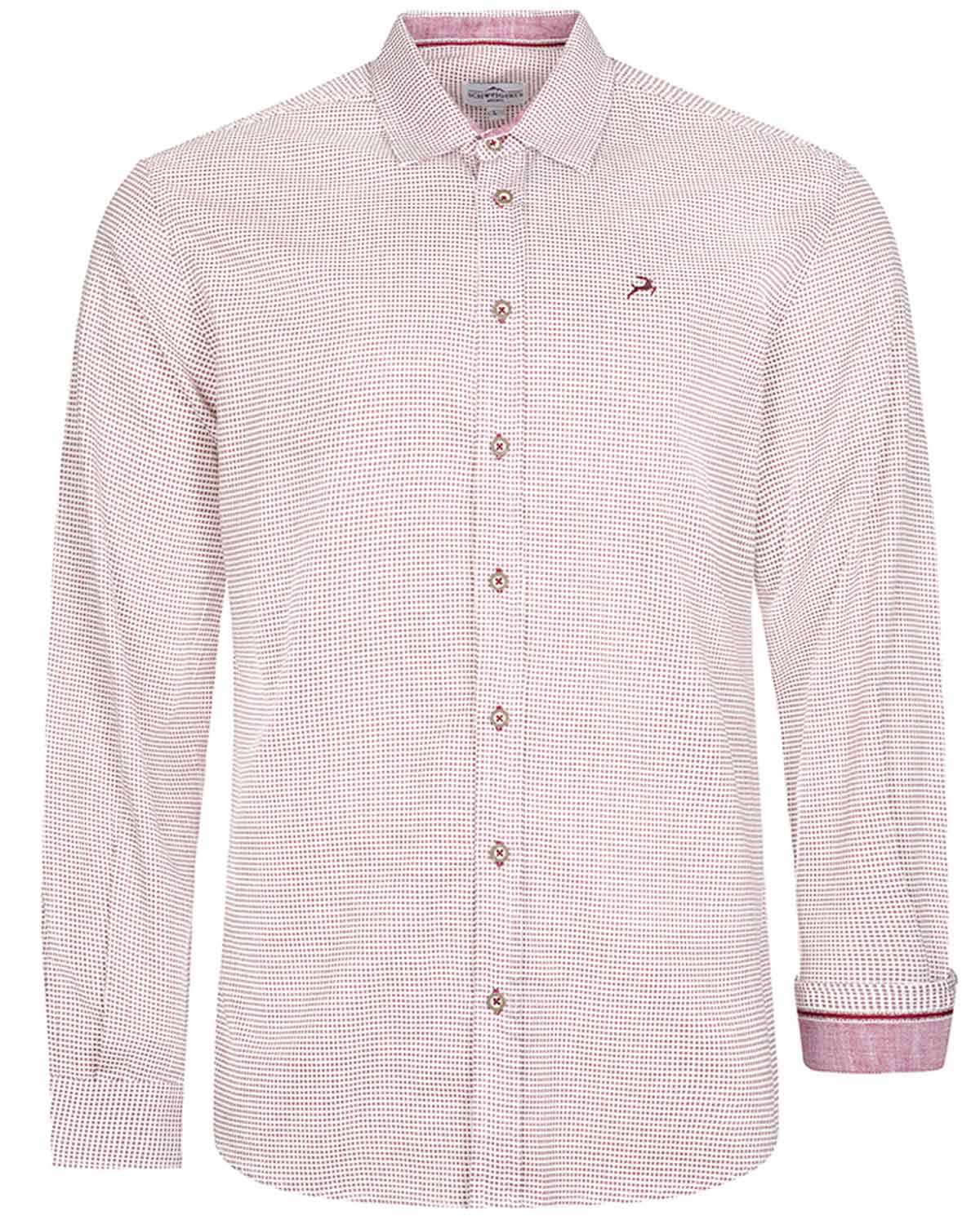 maddox-trachtenhemd-hemd-102-bordo-rot-herren image 1