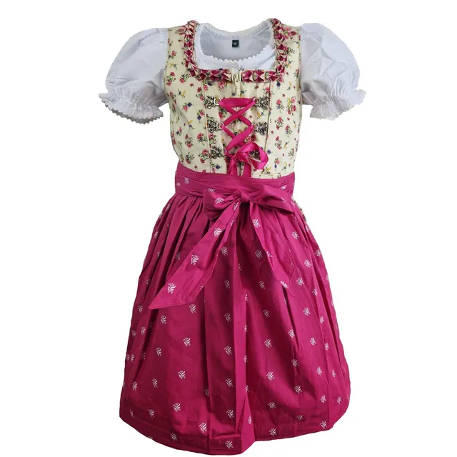 trachtenland-maddox-kinder-dirndl-hellen-3-tlg-mit-bluse-creme-pink image 1
