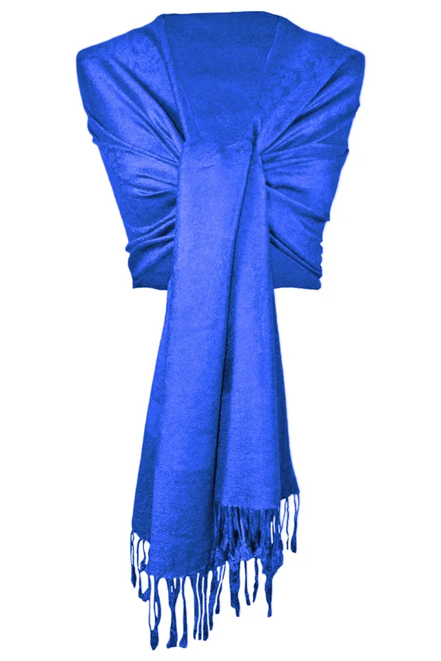 trachtenland-stola-schal-aus-viskose-185-x-70-cm-royalblau image 1