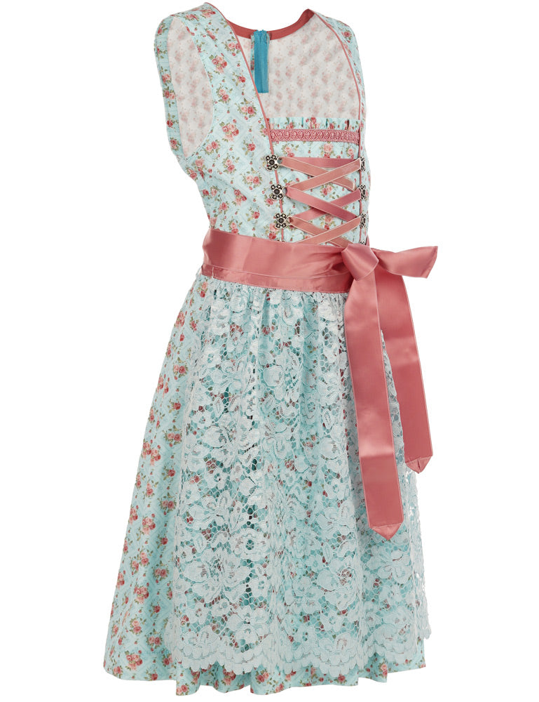 trachtenland-isar-trachten-jugend-dirndl-sandra-mit-spitzensch-rze-hellblau-rosa image 2