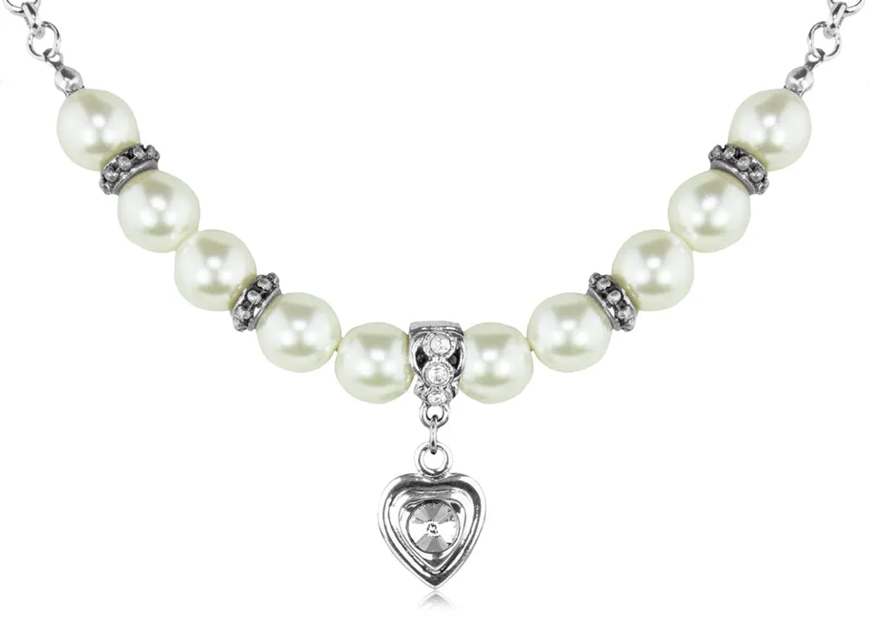 luisia-halbperlenkette-juliana-mit-herzanh-nger-cremewei-silber image 1