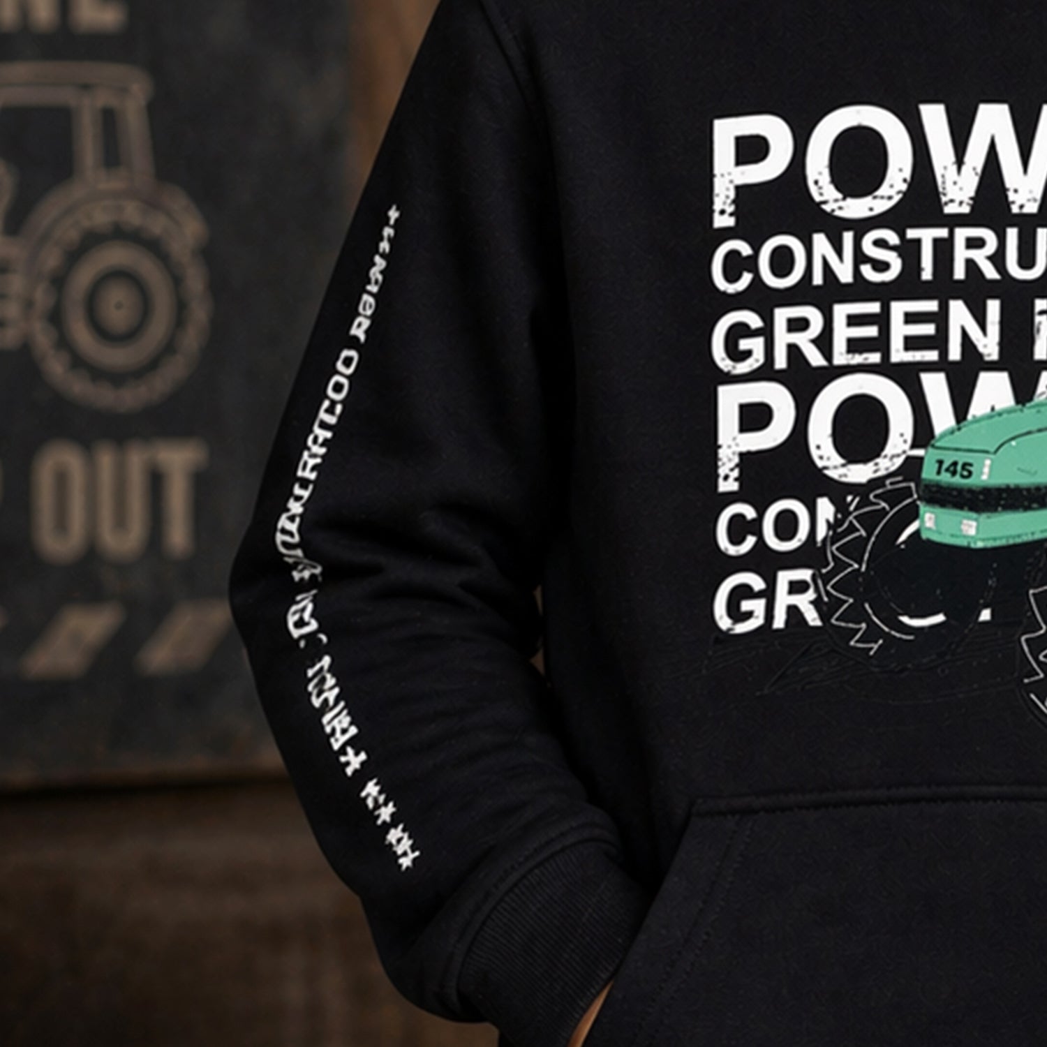 trachtenland-bondi-jungen-hoodie-power-33168-schwarz image 7