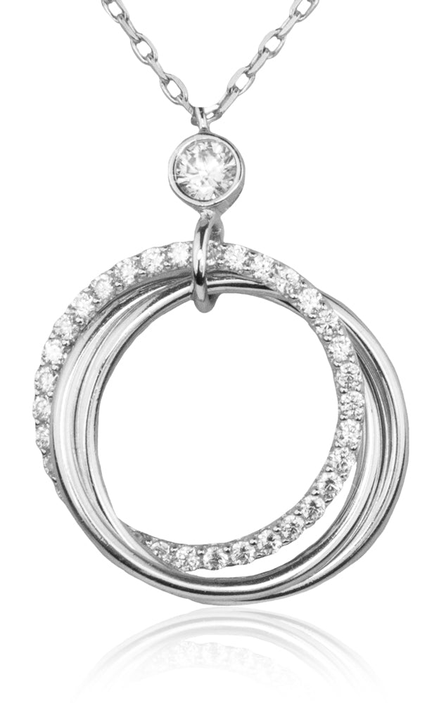 luisia-filigrane-halskette-mit-strass-ringen-925-silber image 1