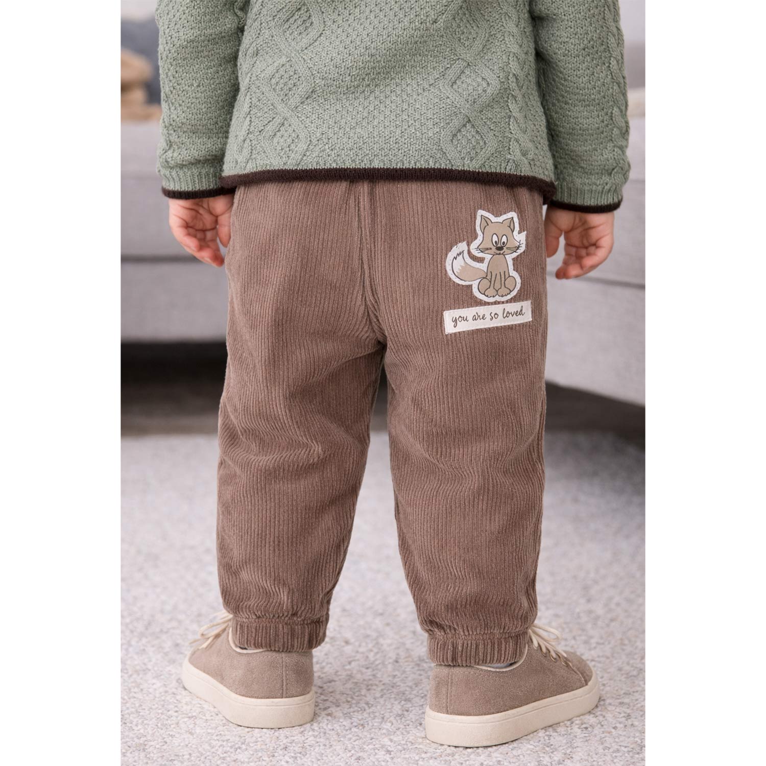 trachtenland-bondi-baby-jungen-cord-laufhose-hello-little-one-94017-schoko image 4