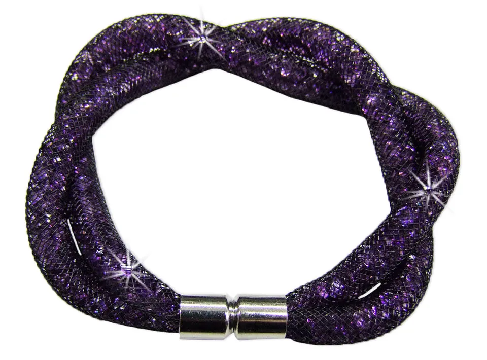 trachtenland-stardust-armband-zweireihig-gedreht-lila image 1