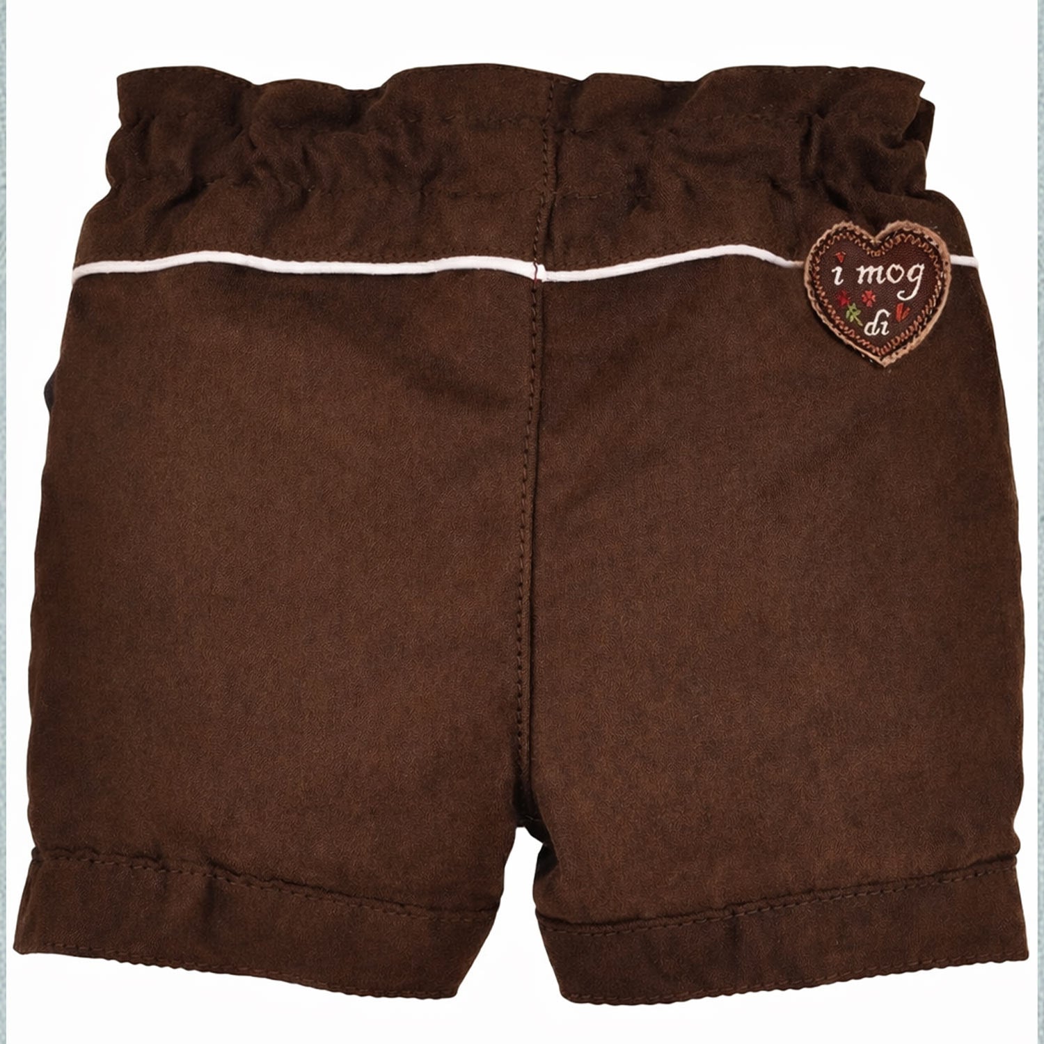 trachtenland-bondi-m-dchen-kunstleder-shorts-hirsch-86855-braun-shorts image 2