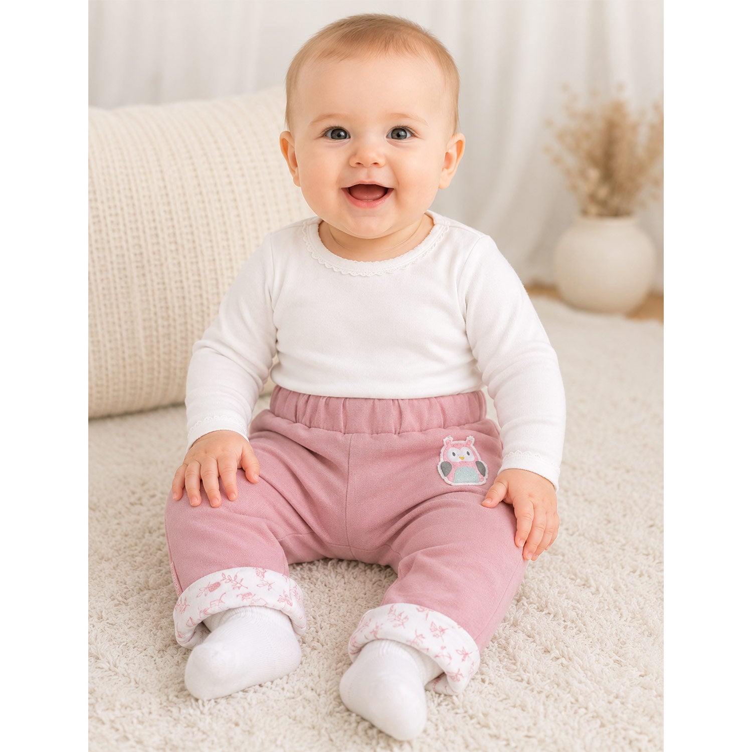 bondi-baby-m-dchen-wendehose-eule-93734-rosewood-rosa image 3