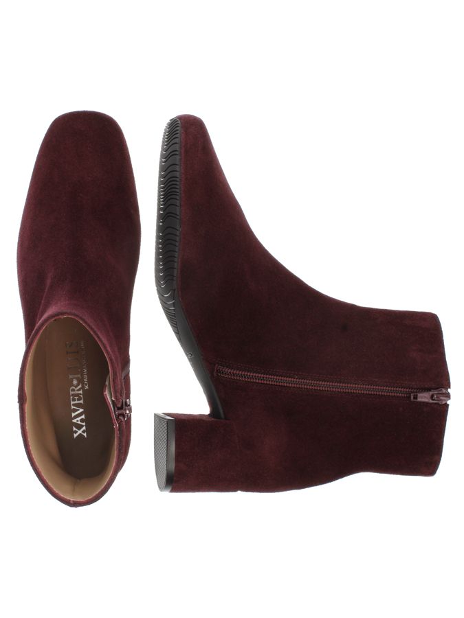 heimatgl-ck-stiefellette-lisa-damen-veloursleder-stiefelette-dunkelrot image 4