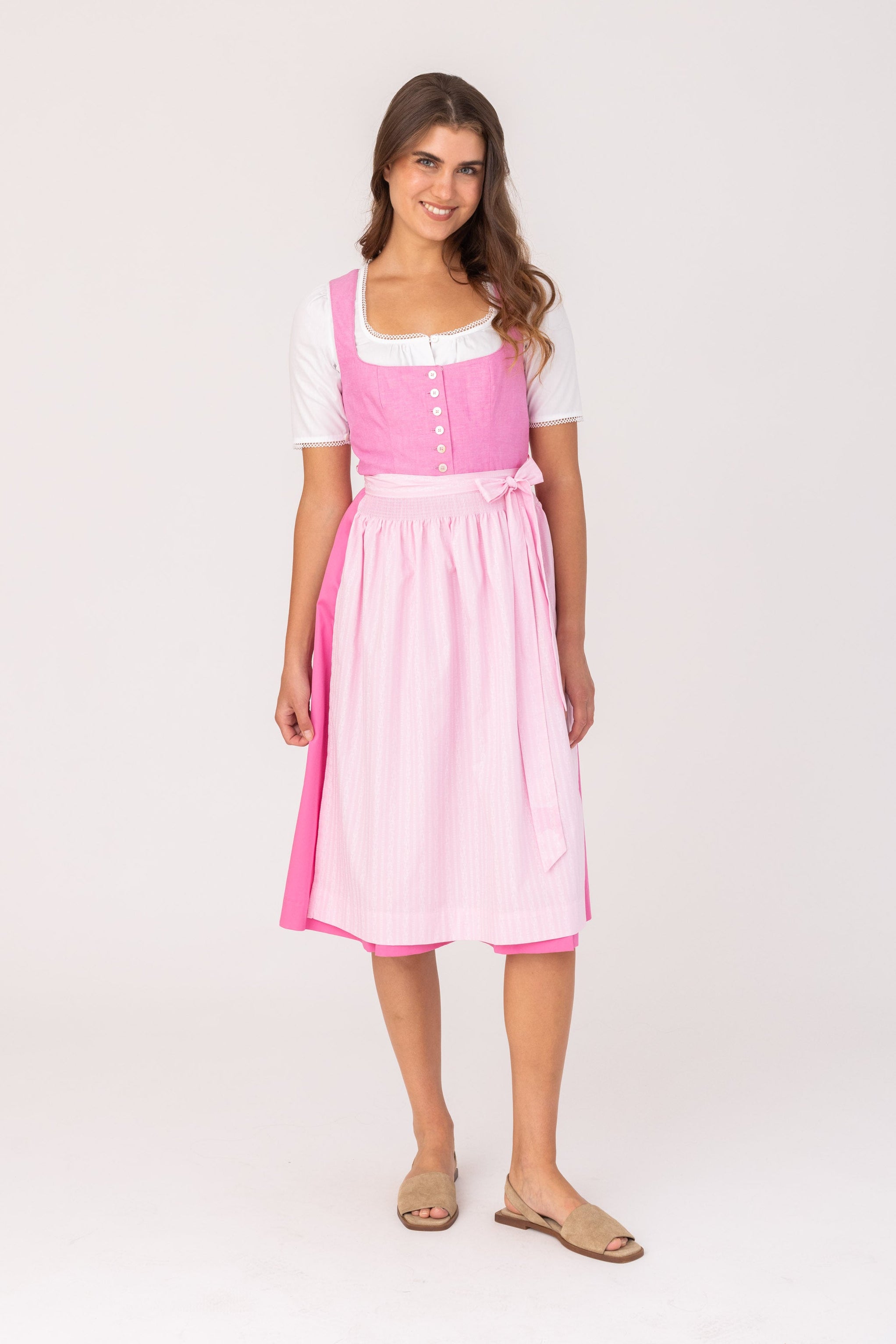 felicitas-damen-dirndl-dorothea-sally-rosa-baumwolldirndl-mit-sch-rze image 1