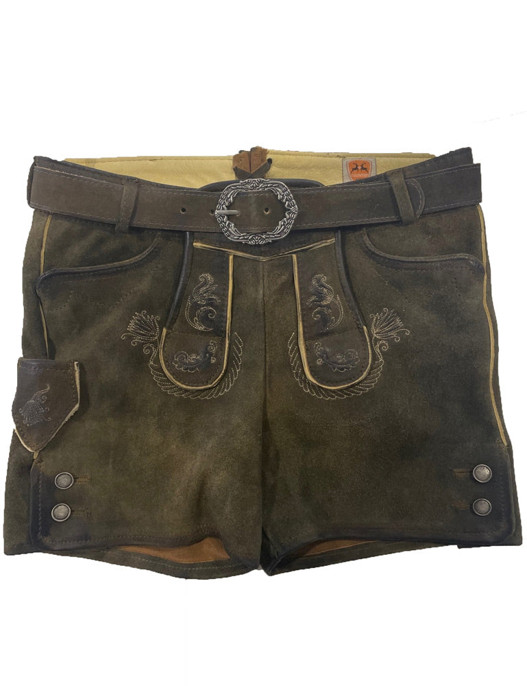 maddox-kurze-m-dchen-lederhose-fichtelsee-mit-g-rtel-ziller-antik image 1