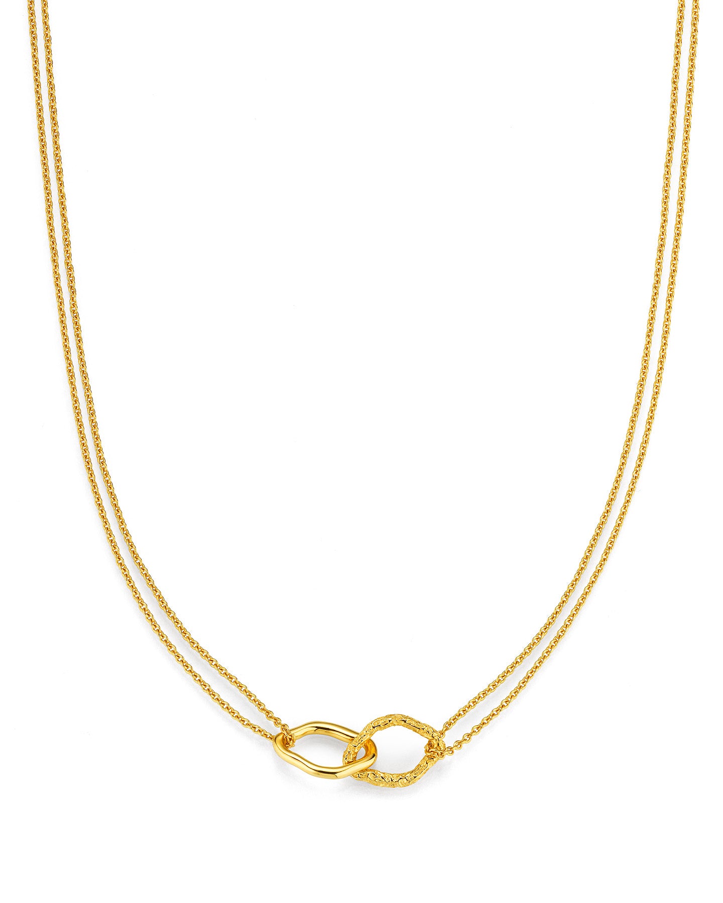 heimatgl-ck-double-ring-necklace-lilly-gold-halskette image 1