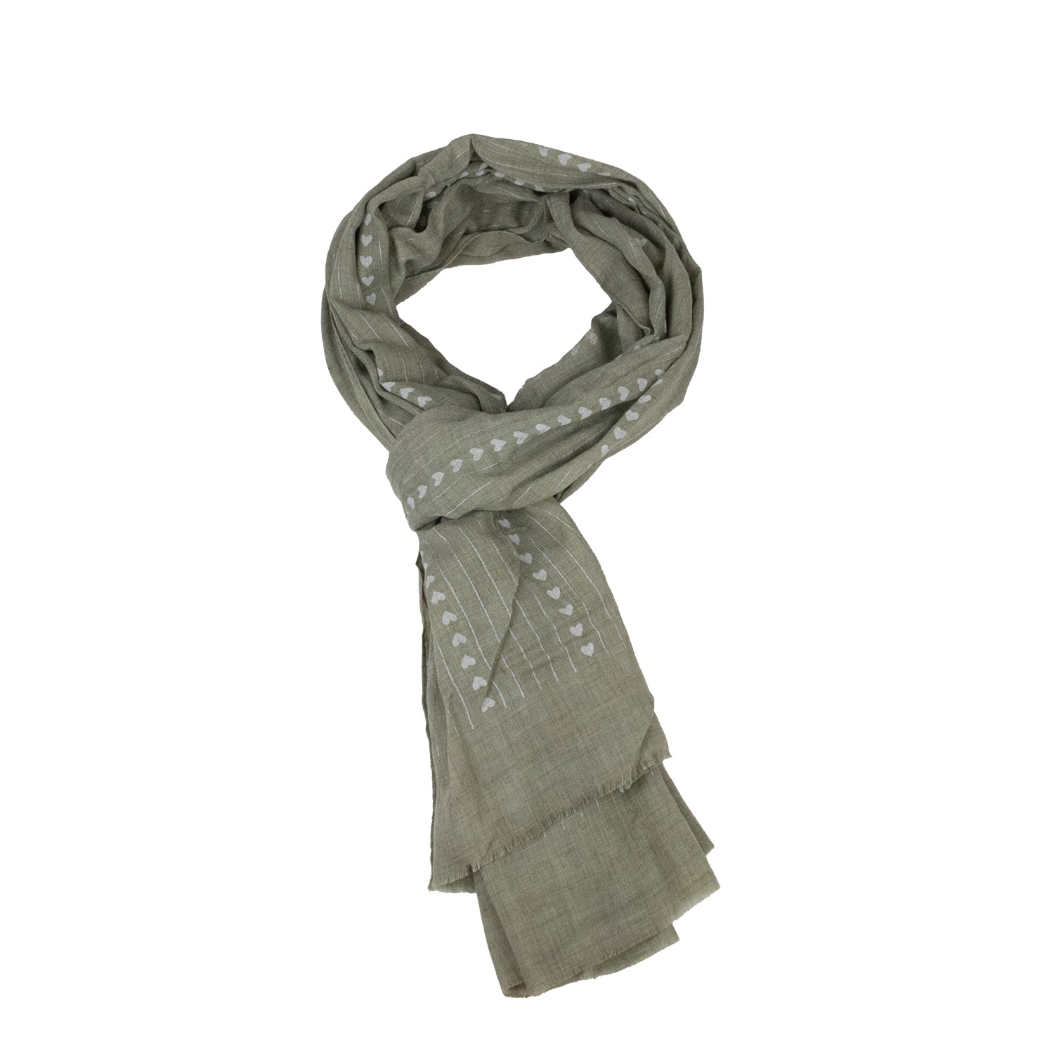 trachtenland-halstuch-schal-unifarben-mit-herzen-und-glitzerstreifen-185-x-70-cm image 5