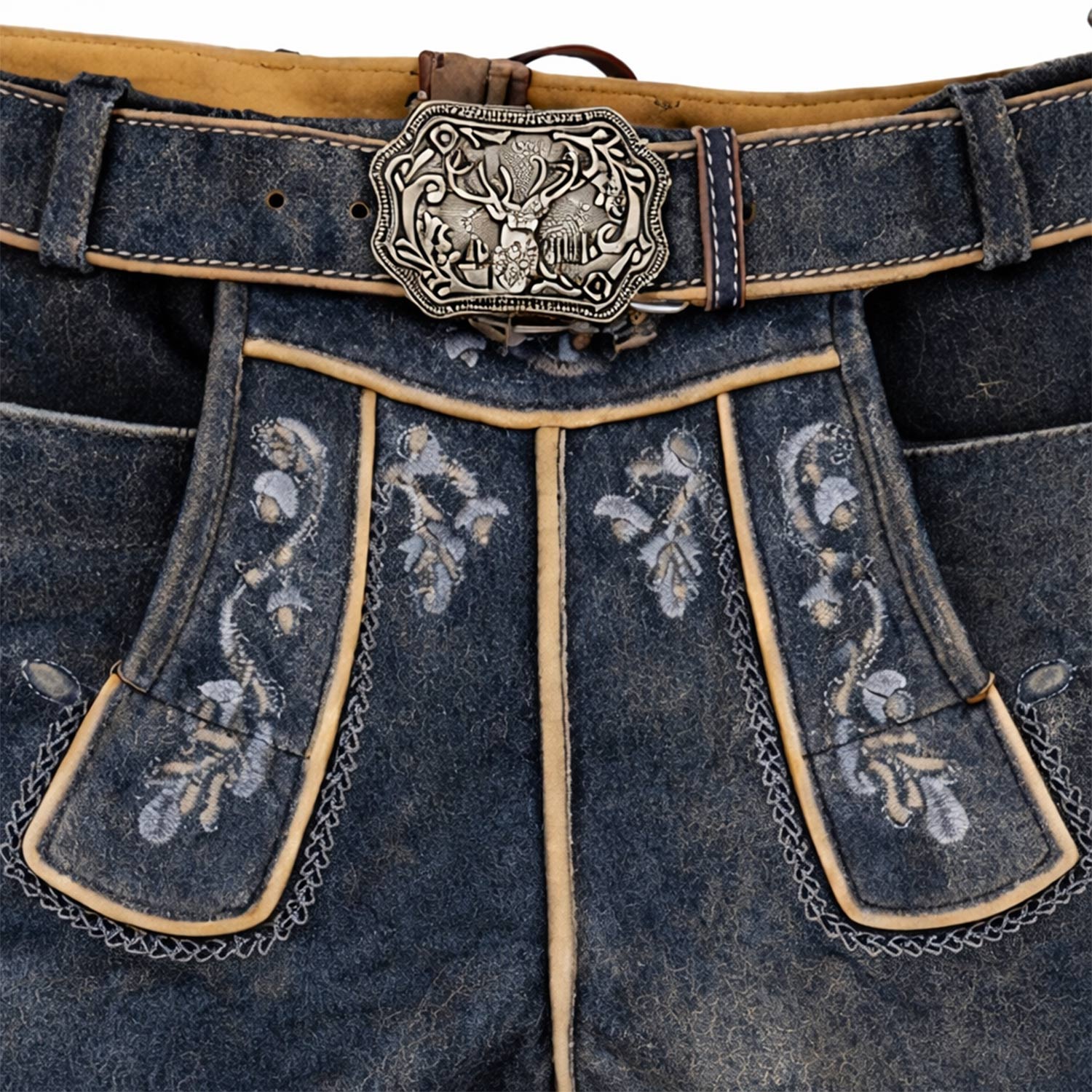 trachtenland-maddox-kurze-lederhose-wetzikorn-mit-stickerei-graphit image 5