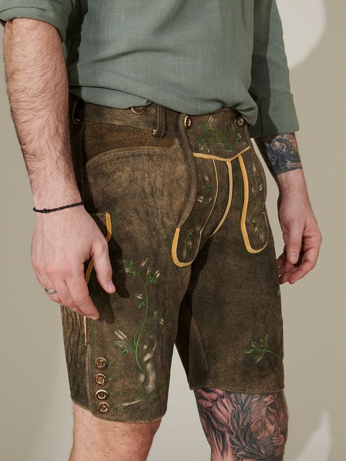 heimatgl-ck-lederhose-bavaria-hirsch-herren-hirschleder image 6