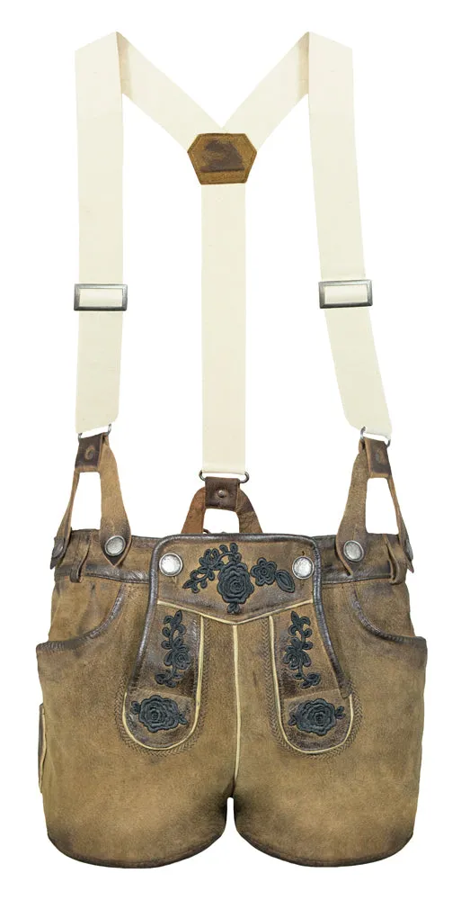 trachtenland-maddox-damen-lederhose-daniela-kurz-braun-antik-eiche-mit-tr-gern image 1