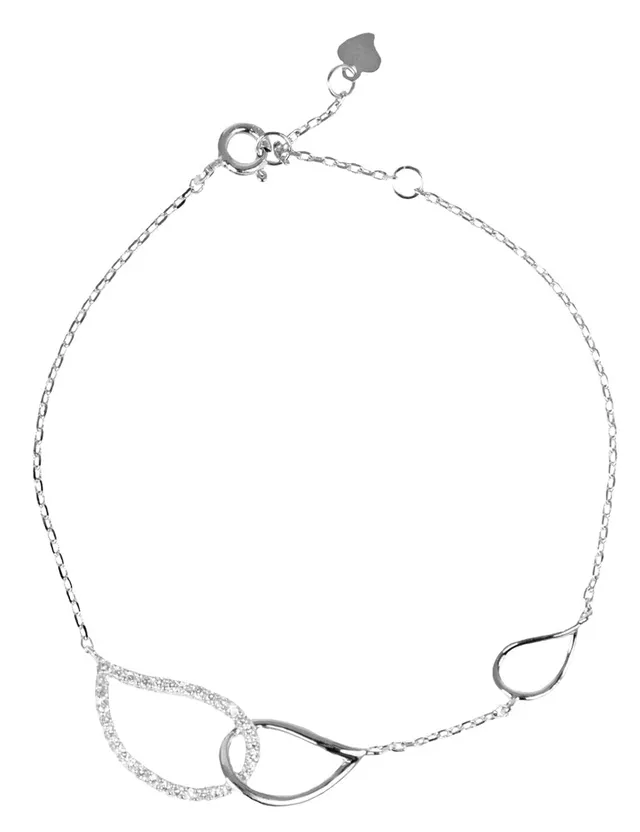 luisia-damen-armband-tropfen-mit-zirkonia-925-silber image 1