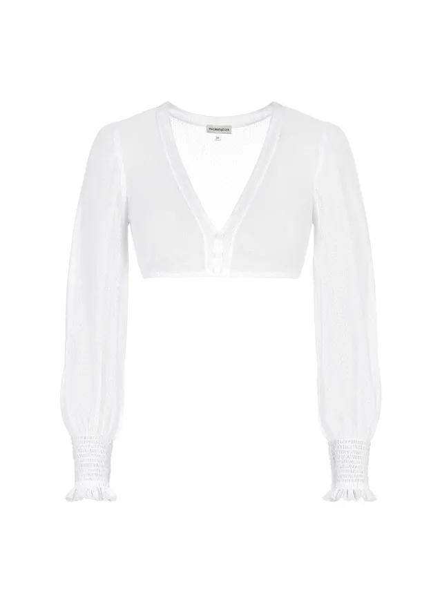 heimatgl-ck-bluse-lina-dirndlbluse-wei-mit-v-ausschnitt-spitze-dreiviertelarm image 1