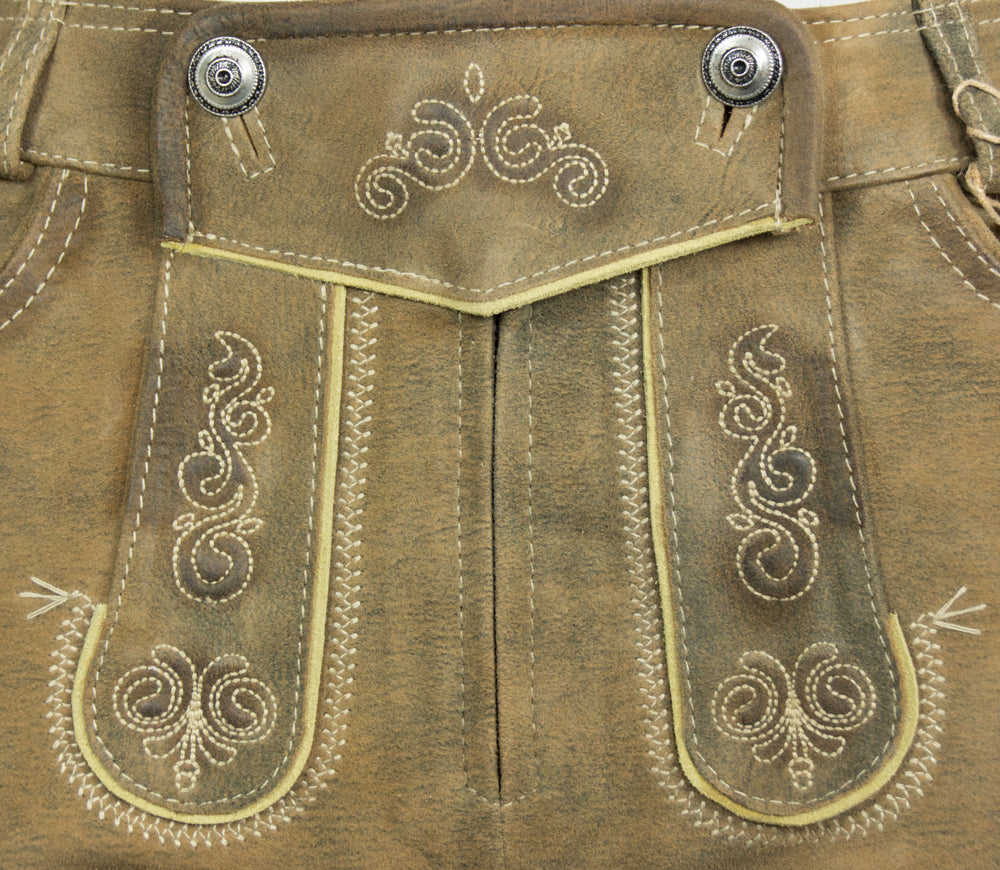 maddox-kurze-damen-lederhose-elsa-hellbraun-antik-buche image 4