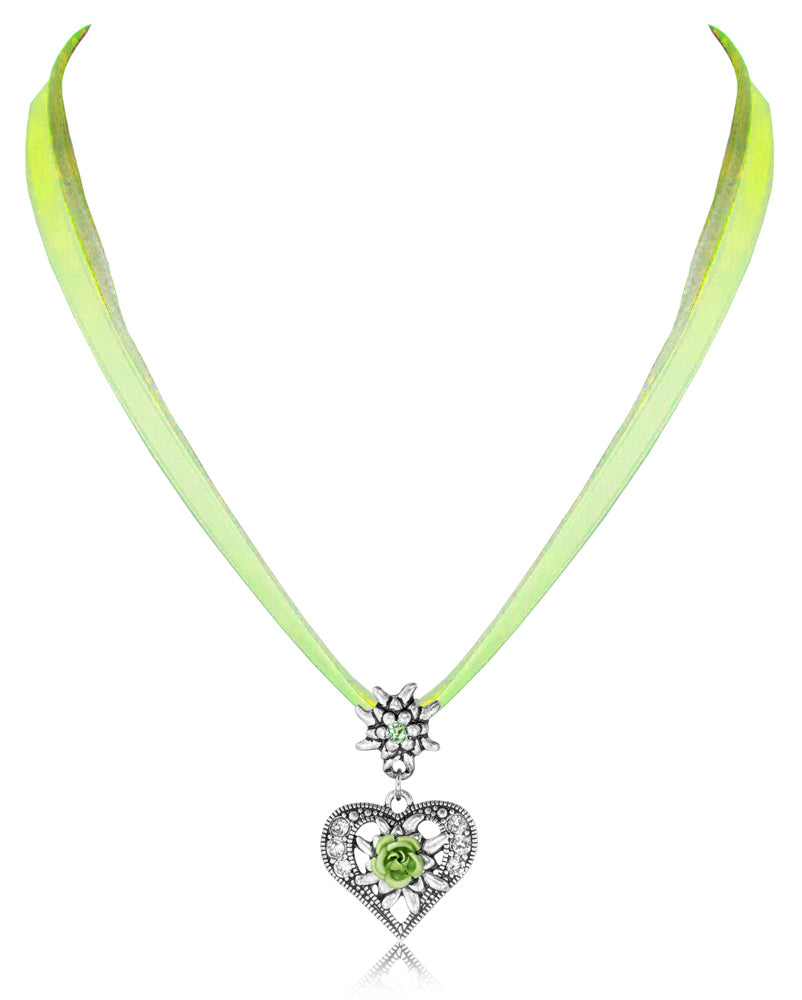 trachtenland-herz-trachten-halskette-mit-rose-und-edelwei-hellgr-n image 2
