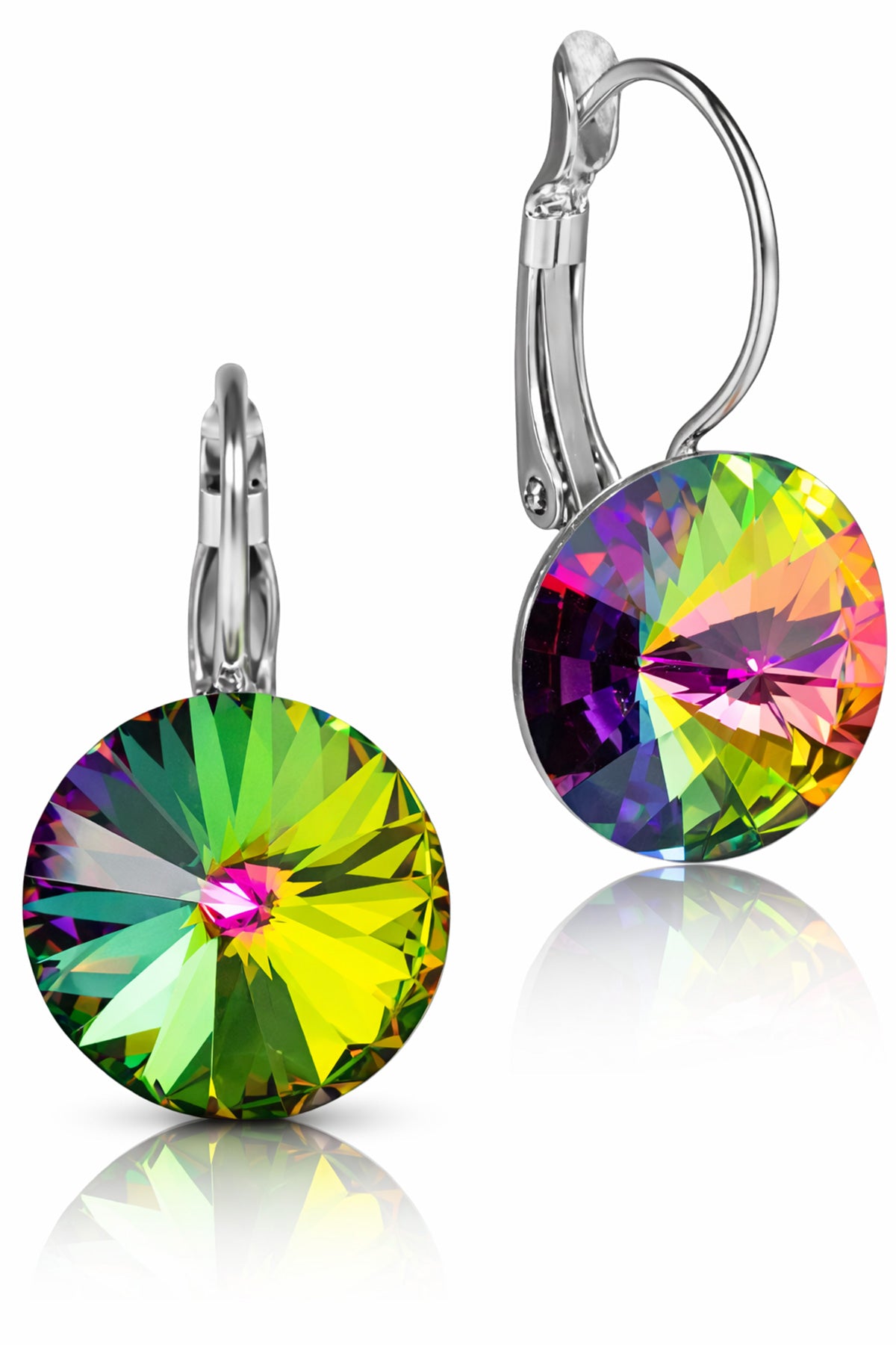 trachtenland-luisia-rivoli-ohrringe-mit-swarovski-kristallen-14-mm-vitrail-mediu image 2