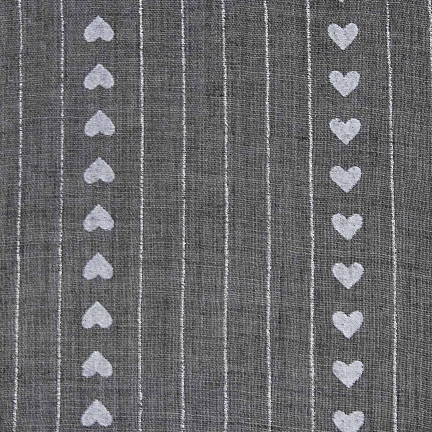 trachtenland-halstuch-schal-mit-herzen-glitzer-185-x-70-cm-grau image 3