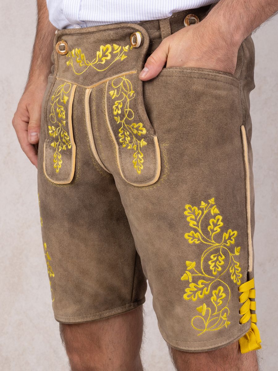 heimatgl-ck-lederhose-herzogstand-bock-senfgelb image 6