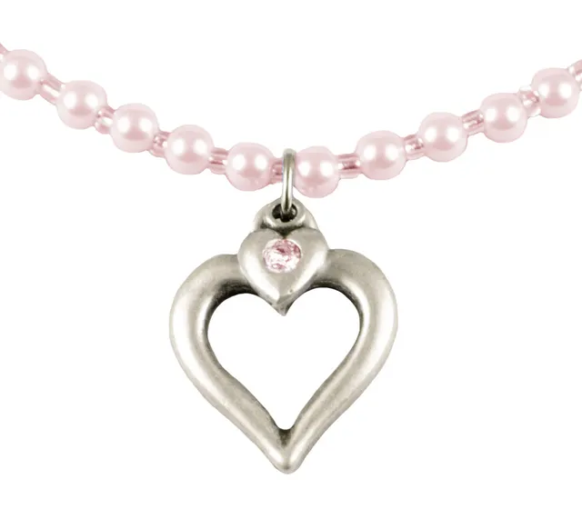 luisia-perlenkette-eva-mit-herzanh-nger-rosa image 1