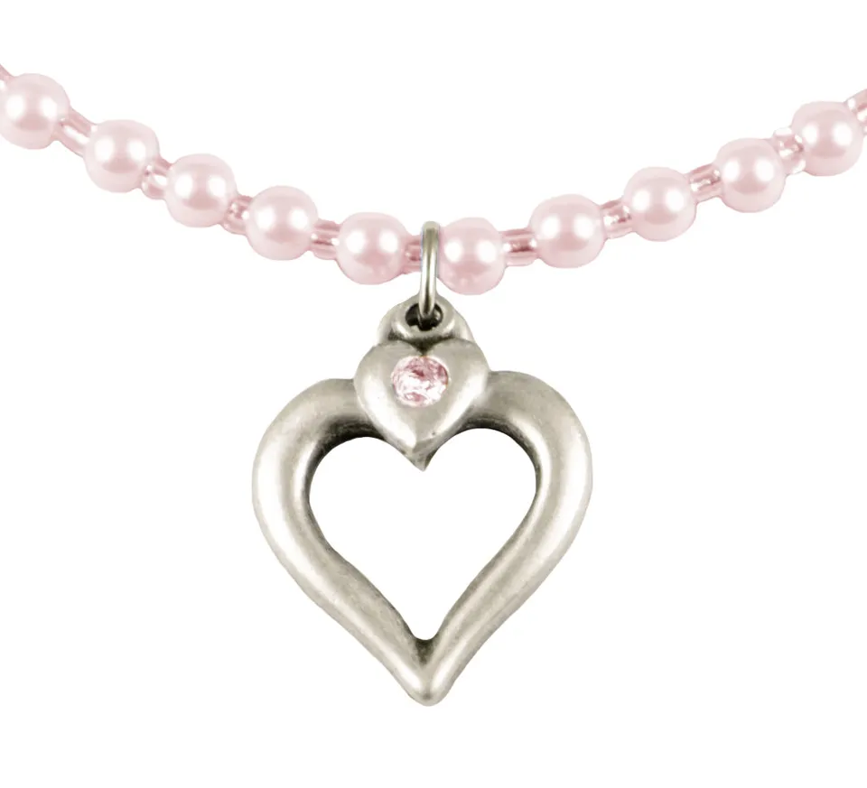 luisia-perlenkette-eva-mit-herzanh-nger-rosa image 1