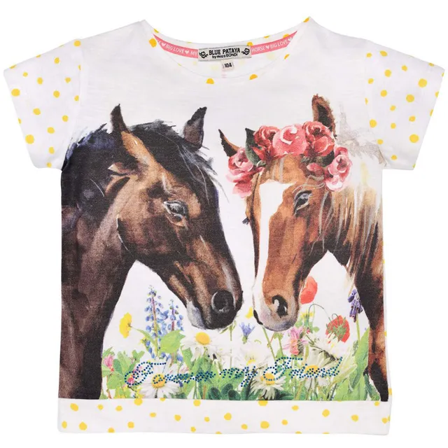 trachtenland-bondi-t-shirt-friends-pferde-print-wei-m-dchen image 1