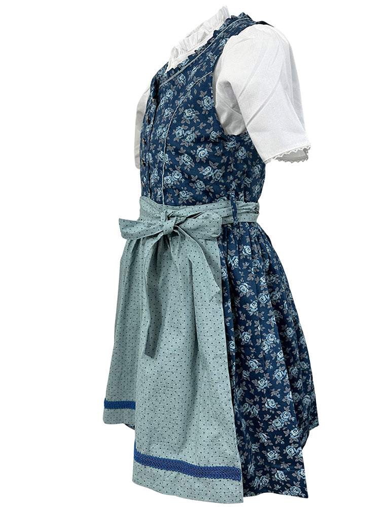isar-trachten-kinder-dirndl-emma-3-tlg-mit-bluse-63112-blau image 2